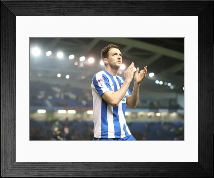 Framed Print : Intense Championship Showdown: Brighton and Hove Albion vs. Derby County (10th March 2017)