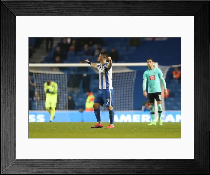 Framed Print : Brighton and Hove Albion vs. Derby County: Intense Championship Clash at American Express Community Stadium (10th March 2017) Framed Print : Brighton and Hove Albion vs. Derby County: Intense Championship Clash at American Express Community Stadium (10th March 2017)