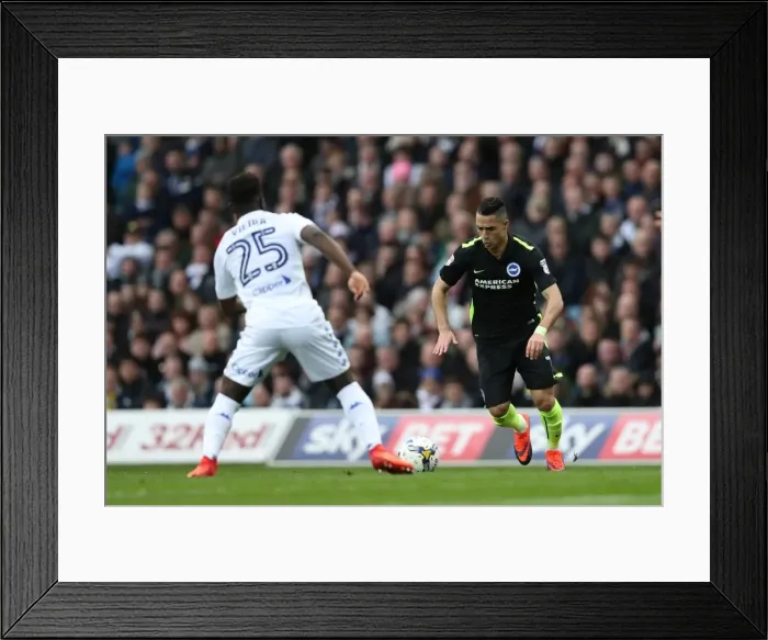 Framed Print : Intense Championship Showdown: Leeds United vs. Brighton and Hove Albion at Elland Road (18MAR17)