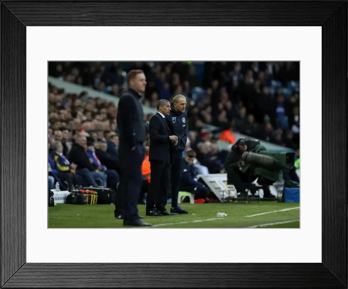 Framed Print : Clash in the Championship: Leeds United vs. Brighton and Hove Albion (18MAR17)