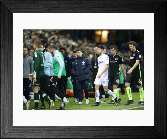 Framed Print : Championship Showdown: Leeds United vs. Brighton and Hove Albion at Elland Road (18 March 2017)