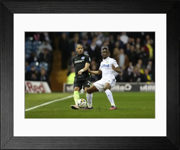 Framed Print : 18 March 2017: Leeds United vs. Brighton and Hove Albion - Championship Clash at Elland Road