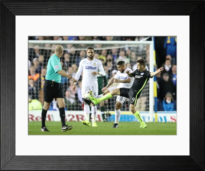 Framed Print : Intense Championship Showdown: Leeds United vs. Brighton & Hove Albion at Elland Road (18MAR17)