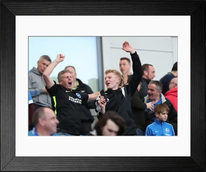 Framed Print : Brighton and Hove Albion vs. Blackburn Rovers: EFL Sky Bet Championship Showdown at American Express Community Stadium (01.04.17) Framed Print : Brighton and Hove Albion vs. Blackburn Rovers: EFL Sky Bet Championship Showdown at American Express Community Stadium (01.04.17)