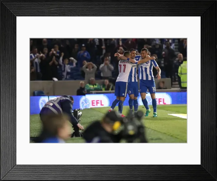 Framed Print : Brighton and Hove Albion vs. Birmingham City: EFL Sky Bet Championship Showdown at American Express Community Stadium (April 4, 2017) Framed Print : Brighton and Hove Albion vs. Birmingham City: EFL Sky Bet Championship Showdown at American Express Community Stadium (April 4, 2017)
