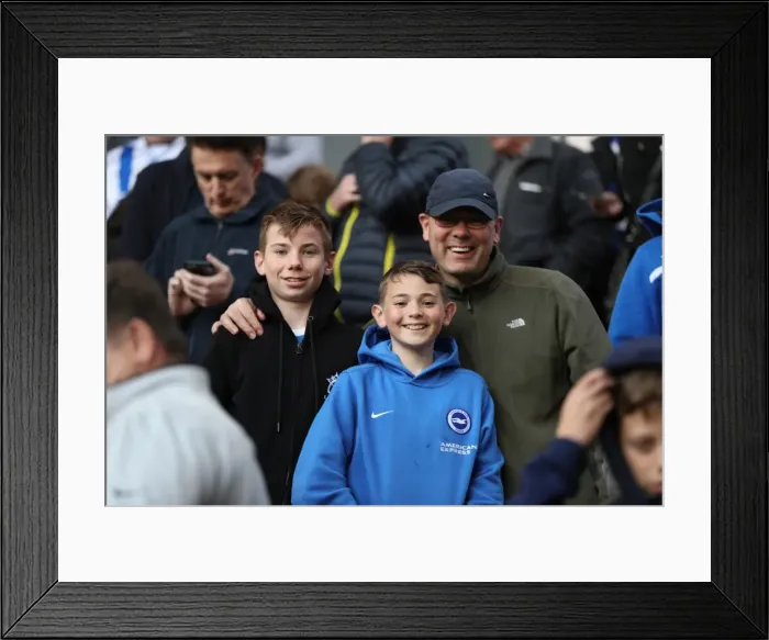 Framed Print : Brighton & Hove Albion Fans Passionate Showing at Molineux Stadium (April 14, 2017): EFL Sky Bet Championship Clash vs. Wolverhampton Wanderers Framed Print : Brighton & Hove Albion Fans Passionate Showing at Molineux Stadium (April 14, 2017): EFL Sky Bet Championship Clash vs. Wolverhampton Wanderers