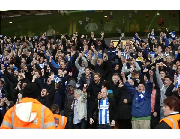 Brighton & Hove Albion Fans Epic Moment at Wolves: Passion and Pride in the Championship Clash (14th April 2017)