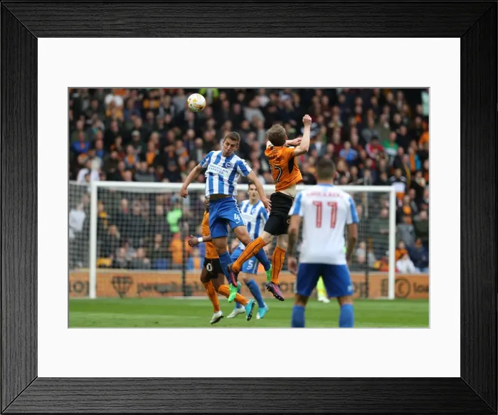 Framed Print : Battleground Molineux: Wolverhampton Wanderers vs. Brighton and Hove Albion in the EFL Sky Bet Championship (14th April 2017)