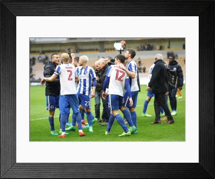 Framed Print : Championship Showdown: Wolverhampton Wanderers vs. Brighton and Hove Albion at Molineux Stadium (14th April 2017) Framed Print : Championship Showdown: Wolverhampton Wanderers vs. Brighton and Hove Albion at Molineux Stadium (14th April 2017)