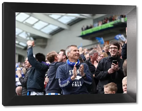 Brighton and Hove Albion Fans Celebrate Promotion to Premier League at American Express Community Stadium (17APR17)