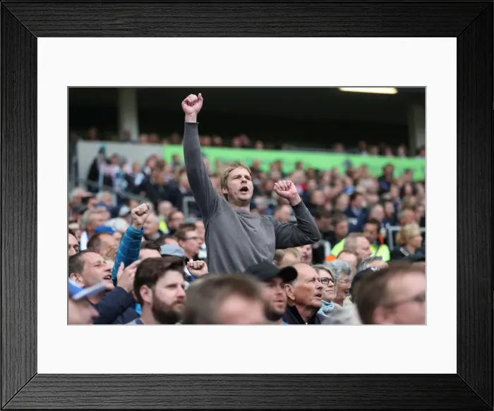 Framed Print : Brighton and Hove Albion Fans in Action during the Sky Bet Championship Clash vs. Wigan Athletic (17APR17) Framed Print : Brighton and Hove Albion Fans in Action during the Sky Bet Championship Clash vs. Wigan Athletic (17APR17)