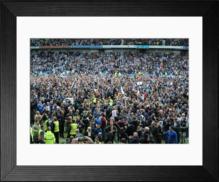 Framed Print : Brighton and Hove Albion Fans in Full Swing: EFL Sky Bet Championship Match vs. Wigan Athletic (17APR17) Framed Print : Brighton and Hove Albion Fans in Full Swing: EFL Sky Bet Championship Match vs. Wigan Athletic (17APR17)