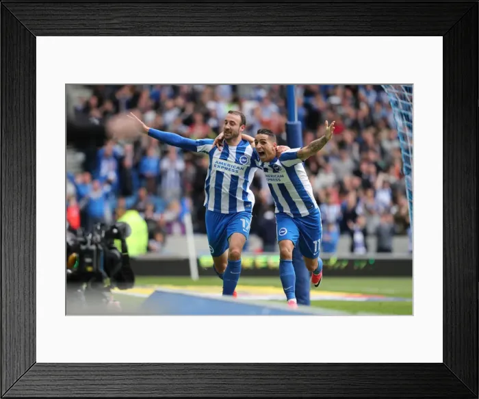 Framed Print : A Tight Championship Clash: Brighton and Hove Albion vs. Wigan Athletic (17APR17)