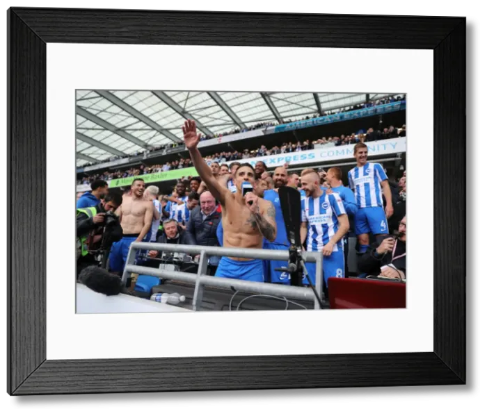 Framed Print : Championship Showdown: Brighton and Hove Albion vs. Wigan Athletic at American Express Community Stadium (17APR17) Framed Print : Championship Showdown: Brighton and Hove Albion vs. Wigan Athletic at American Express Community Stadium (17APR17)