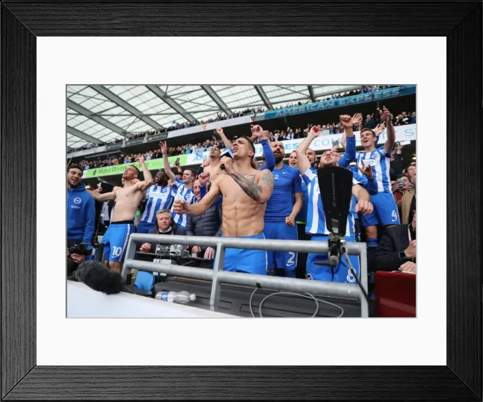 Framed Print : Brighton and Hove Albion vs. Wigan Athletic: A Fierce EFL Sky Bet Championship Clash at the American Express Community Stadium (17APR17) Framed Print : Brighton and Hove Albion vs. Wigan Athletic: A Fierce EFL Sky Bet Championship Clash at the American Express Community Stadium (17APR17)