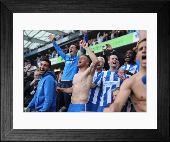 Framed Print : Brighton and Hove Albion vs. Wigan Athletic: A Tight Championship Battle at the American Express Community Stadium (17th April 2017) Framed Print : Brighton and Hove Albion vs. Wigan Athletic: A Tight Championship Battle at the American Express Community Stadium (17th April 2017)
