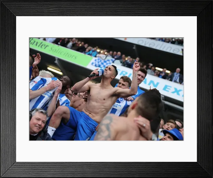 Framed Print : A Tight Championship Clash: Brighton and Hove Albion vs. Wigan Athletic (17APR17)