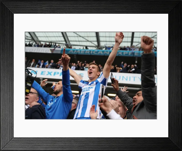 Framed Print : Tight Championship Clash: Brighton and Hove Albion vs. Wigan Athletic at American Express Community Stadium (17APR17) Framed Print : Tight Championship Clash: Brighton and Hove Albion vs. Wigan Athletic at American Express Community Stadium (17APR17)