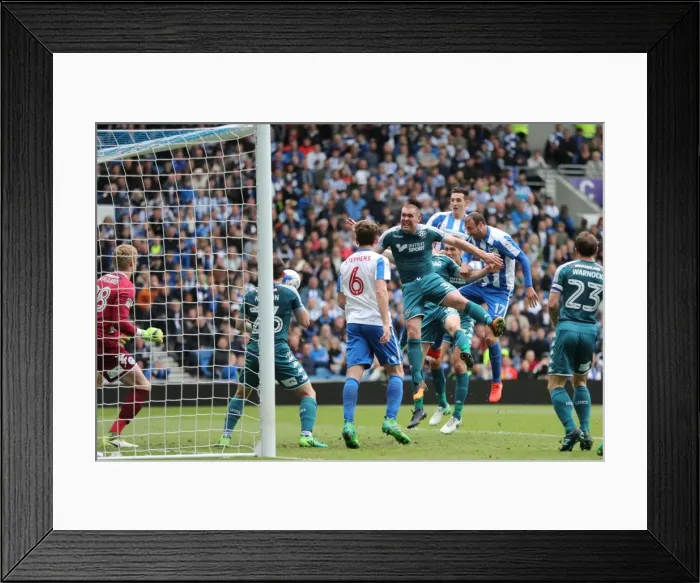 Framed Print : Brighton and Hove Albion vs. Wigan Athletic: A Fierce EFL Sky Bet Championship Clash at the American Express Community Stadium (17APR17) Framed Print : Brighton and Hove Albion vs. Wigan Athletic: A Fierce EFL Sky Bet Championship Clash at the American Express Community Stadium (17APR17)