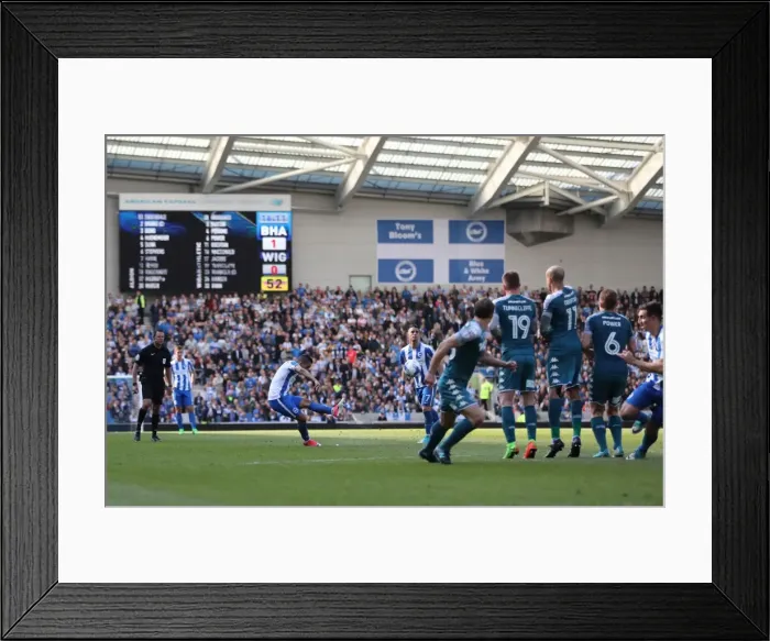 Framed Print : Brighton and Hove Albion vs. Wigan Athletic: A Fierce EFL Sky Bet Championship Clash at the American Express Community Stadium (17APR17) Framed Print : Brighton and Hove Albion vs. Wigan Athletic: A Fierce EFL Sky Bet Championship Clash at the American Express Community Stadium (17APR17)