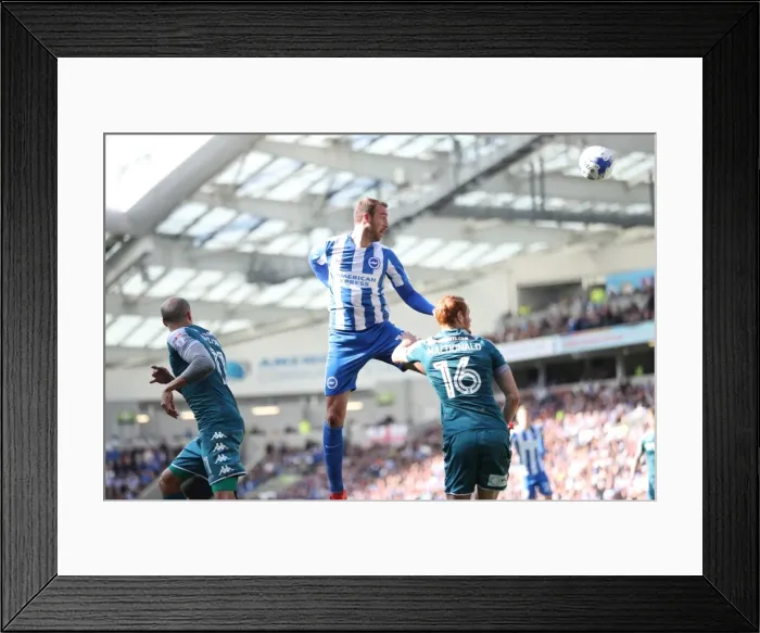 Framed Print : Brighton and Hove Albion vs. Wigan Athletic: A Tight Championship Showdown at the American Express Community Stadium (April 17, 2017) Framed Print : Brighton and Hove Albion vs. Wigan Athletic: A Tight Championship Showdown at the American Express Community Stadium (April 17, 2017)