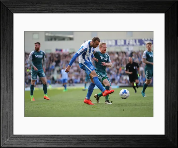 Framed Print : Brighton and Hove Albion vs. Wigan Athletic: A Fierce Sky Bet Championship Clash at the American Express Community Stadium (17APR17) Framed Print : Brighton and Hove Albion vs. Wigan Athletic: A Fierce Sky Bet Championship Clash at the American Express Community Stadium (17APR17)
