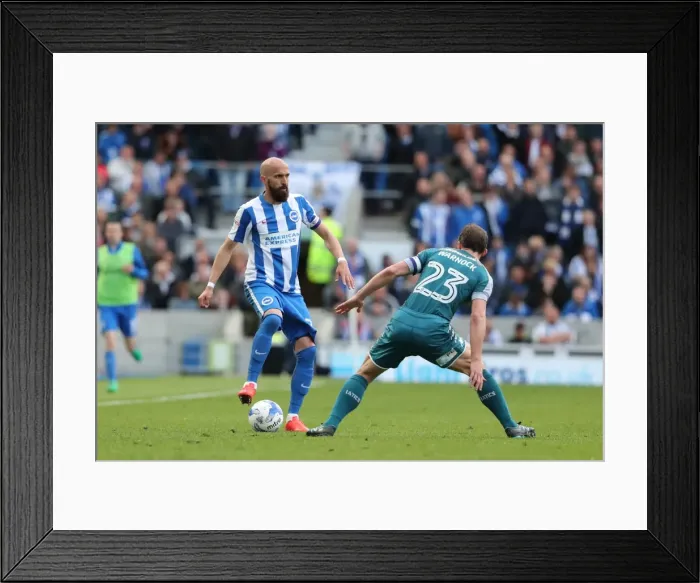 Framed Print : A Tight Championship Clash: Brighton and Hove Albion vs. Wigan Athletic (17th April 2017, American Express Community Stadium) Framed Print : A Tight Championship Clash: Brighton and Hove Albion vs. Wigan Athletic (17th April 2017, American Express Community Stadium)