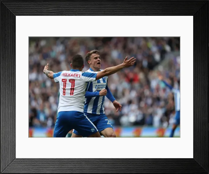 Framed Print : Brighton and Hove Albion vs. Wigan Athletic: A Fierce Sky Bet Championship Clash at the American Express Community Stadium (17APR17) Framed Print : Brighton and Hove Albion vs. Wigan Athletic: A Fierce Sky Bet Championship Clash at the American Express Community Stadium (17APR17)