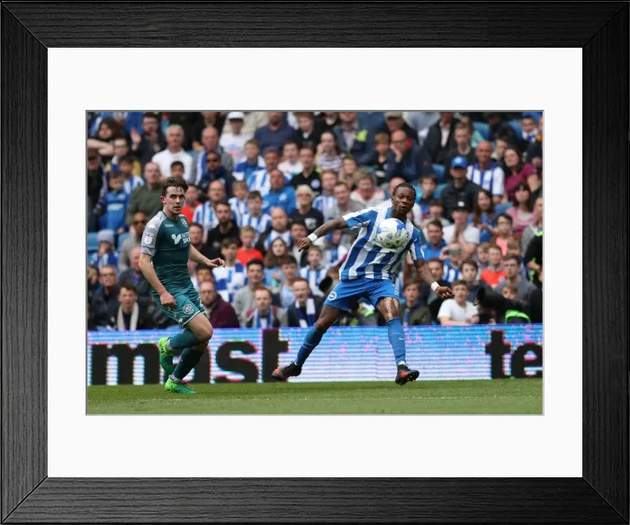 Framed Print : Brighton and Hove Albion vs. Wigan Athletic: A Tight Championship Clash at the American Express Community Stadium (17th April 2017) Framed Print : Brighton and Hove Albion vs. Wigan Athletic: A Tight Championship Clash at the American Express Community Stadium (17th April 2017)
