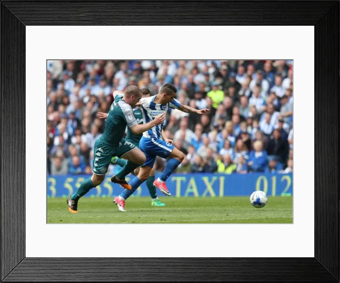 Framed Print : Intense Championship Showdown: Brighton and Hove Albion vs. Wigan Athletic (17APR17) Framed Print : Intense Championship Showdown: Brighton and Hove Albion vs. Wigan Athletic (17APR17)