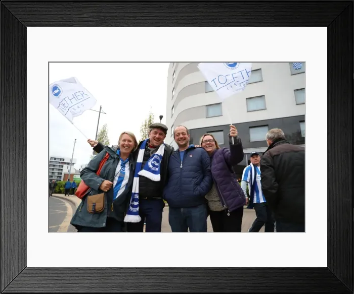 Framed Print : Brighton and Hove Albion Fans at Norwich City's Carrow Road Stadium, 21st April 2017 (EFL Sky Bet Championship) Framed Print : Brighton and Hove Albion Fans at Norwich City's Carrow Road Stadium, 21st April 2017 (EFL Sky Bet Championship)