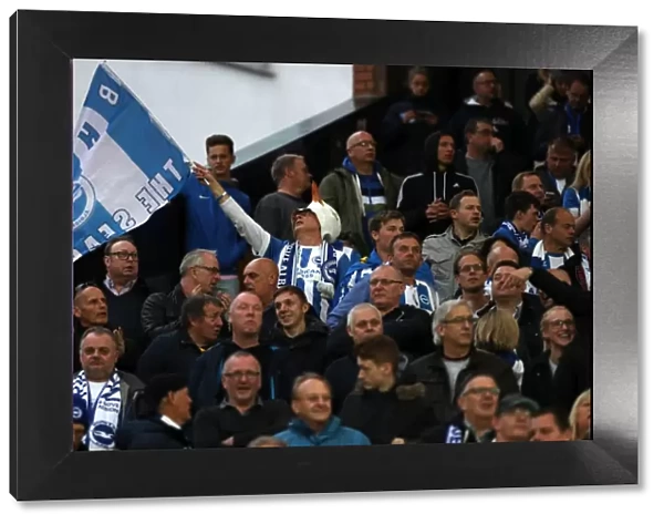 Brighton and Hove Albion Fans at Carrow Road: EFL Sky Bet Championship Showdown (April 2017)
