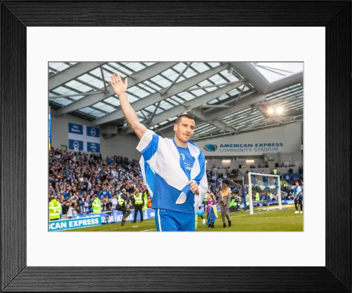 Framed Print : Brighton & Hove Albion's Tomer Hemed in Action Against Bristol City - EFL Sky Bet Championship 2017