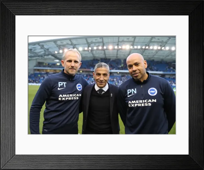 Framed Print : Brighton and Hove Albion vs. Bristol City: A Thrilling EFL Sky Bet Championship Showdown at the American Express Community Stadium (29APR17)