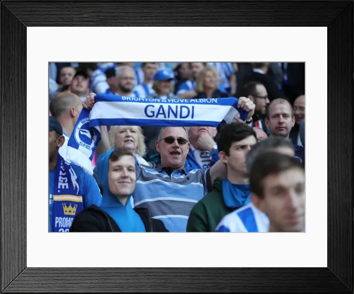 Framed Print : Brighton and Hove Albion Fans Celebrate Promotion to Premier League at Villa Park (07MAY17) Framed Print : Brighton and Hove Albion Fans Celebrate Promotion to Premier League at Villa Park (07MAY17)