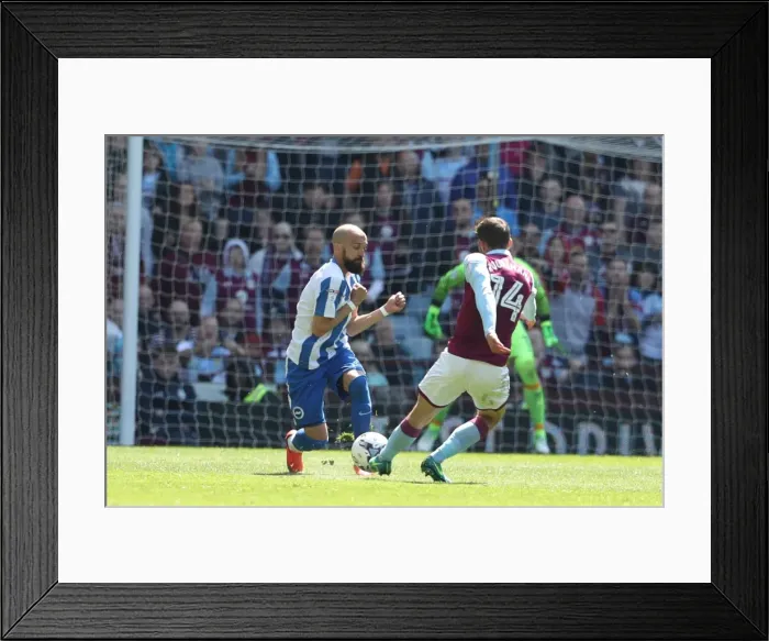 Framed Print : Brighton and Hove Albion vs. Aston Villa: EFL Sky Bet Championship Showdown at Villa Park (07MAY17)
