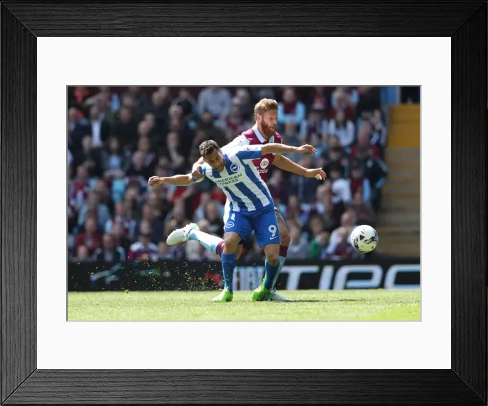 Framed Print : Brighton and Hove Albion vs. Aston Villa: EFL Sky Bet Championship Showdown at Villa Park (07MAY17)