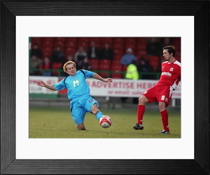 Framed Print : Brighton & Hove Albion: 2008-09 Away Game at Swindon Town