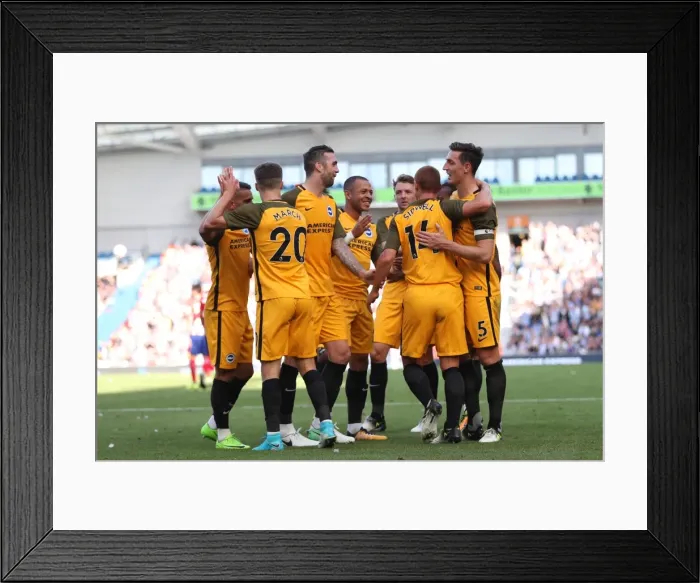 Framed Print : Brighton and Hove Albion vs Atletico de Madrid: Pre-Season Clash at the American Express Community Stadium (06.08.2017) Framed Print : Brighton and Hove Albion vs Atletico de Madrid: Pre-Season Clash at the American Express Community Stadium (06.08.2017)
