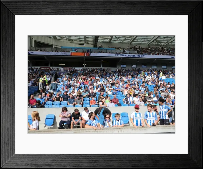 Framed Print : Sea of Supporters: Brighton and Hove Albion vs Atletico de Madrid at the American Express Community Stadium (06AUG17) Framed Print : Sea of Supporters: Brighton and Hove Albion vs Atletico de Madrid at the American Express Community Stadium (06AUG17)
