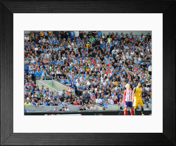 Framed Print : Sea of Supporters: Brighton and Hove Albion vs Atletico de Madrid at the American Express Community Stadium (06AUG17) Framed Print : Sea of Supporters: Brighton and Hove Albion vs Atletico de Madrid at the American Express Community Stadium (06AUG17)