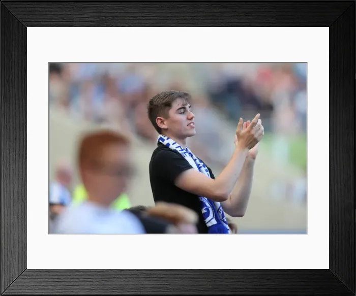 Framed Print : Sea of Supporters: Brighton and Hove Albion vs Atletico de Madrid at the American Express Community Stadium (06AUG17) Framed Print : Sea of Supporters: Brighton and Hove Albion vs Atletico de Madrid at the American Express Community Stadium (06AUG17)