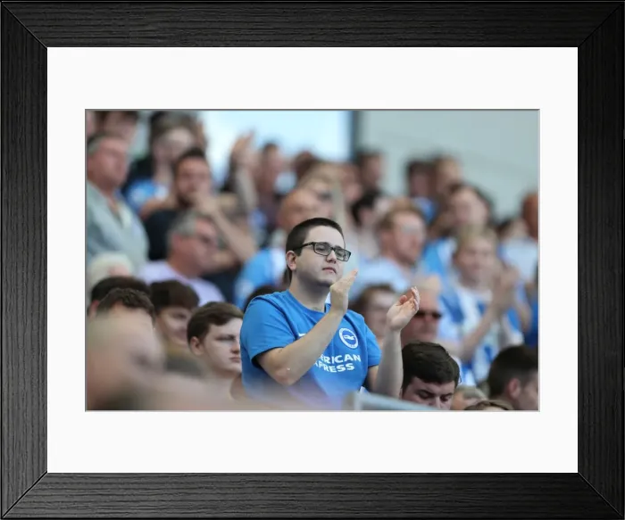 Framed Print : Sea of Supporters: Brighton and Hove Albion vs Atletico de Madrid at the American Express Community Stadium (06AUG17) Framed Print : Sea of Supporters: Brighton and Hove Albion vs Atletico de Madrid at the American Express Community Stadium (06AUG17)