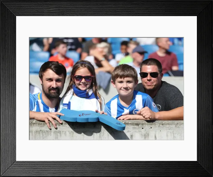 Framed Print : Sea of Supporters: Brighton and Hove Albion vs Atletico de Madrid at the American Express Community Stadium (06AUG17) Framed Print : Sea of Supporters: Brighton and Hove Albion vs Atletico de Madrid at the American Express Community Stadium (06AUG17)