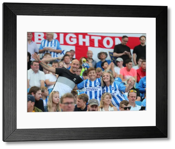Framed Print : Sea of Supporters: Brighton and Hove Albion vs Atletico de Madrid at the American Express Community Stadium (06AUG17) Framed Print : Sea of Supporters: Brighton and Hove Albion vs Atletico de Madrid at the American Express Community Stadium (06AUG17)
