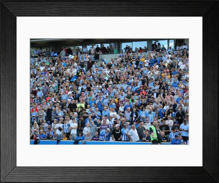 Framed Print : Sea of Supporters: Brighton and Hove Albion vs Atletico de Madrid at the American Express Community Stadium (August 2017) Framed Print : Sea of Supporters: Brighton and Hove Albion vs Atletico de Madrid at the American Express Community Stadium (August 2017)