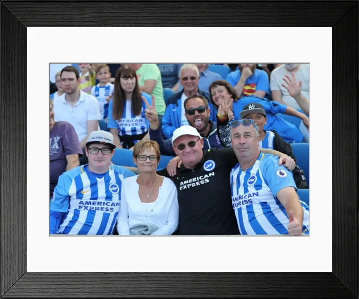 Framed Print : Sea of Supporters: Brighton and Hove Albion vs Atletico de Madrid at the American Express Community Stadium (06AUG17) Framed Print : Sea of Supporters: Brighton and Hove Albion vs Atletico de Madrid at the American Express Community Stadium (06AUG17)