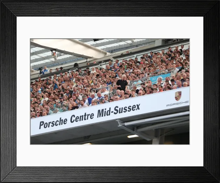 Framed Print : Sea of Supporters: Brighton and Hove Albion vs Atletico de Madrid at the American Express Community Stadium (06AUG17) Framed Print : Sea of Supporters: Brighton and Hove Albion vs Atletico de Madrid at the American Express Community Stadium (06AUG17)