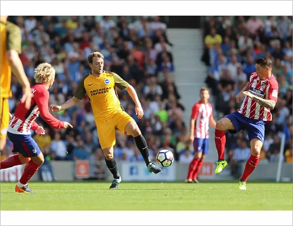 Dale Stephens in Action: Brighton & Hove Albion vs Atletico Madrid (06AUG17)
