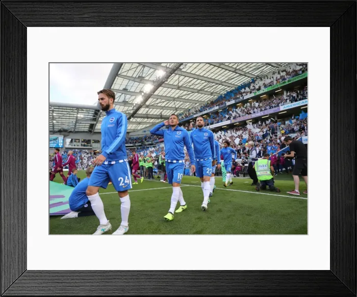Framed Print : Brighton and Hove Albion vs Manchester City: Premier League Showdown at American Express Community Stadium (August 12, 2017) Framed Print : Brighton and Hove Albion vs Manchester City: Premier League Showdown at American Express Community Stadium (August 12, 2017)